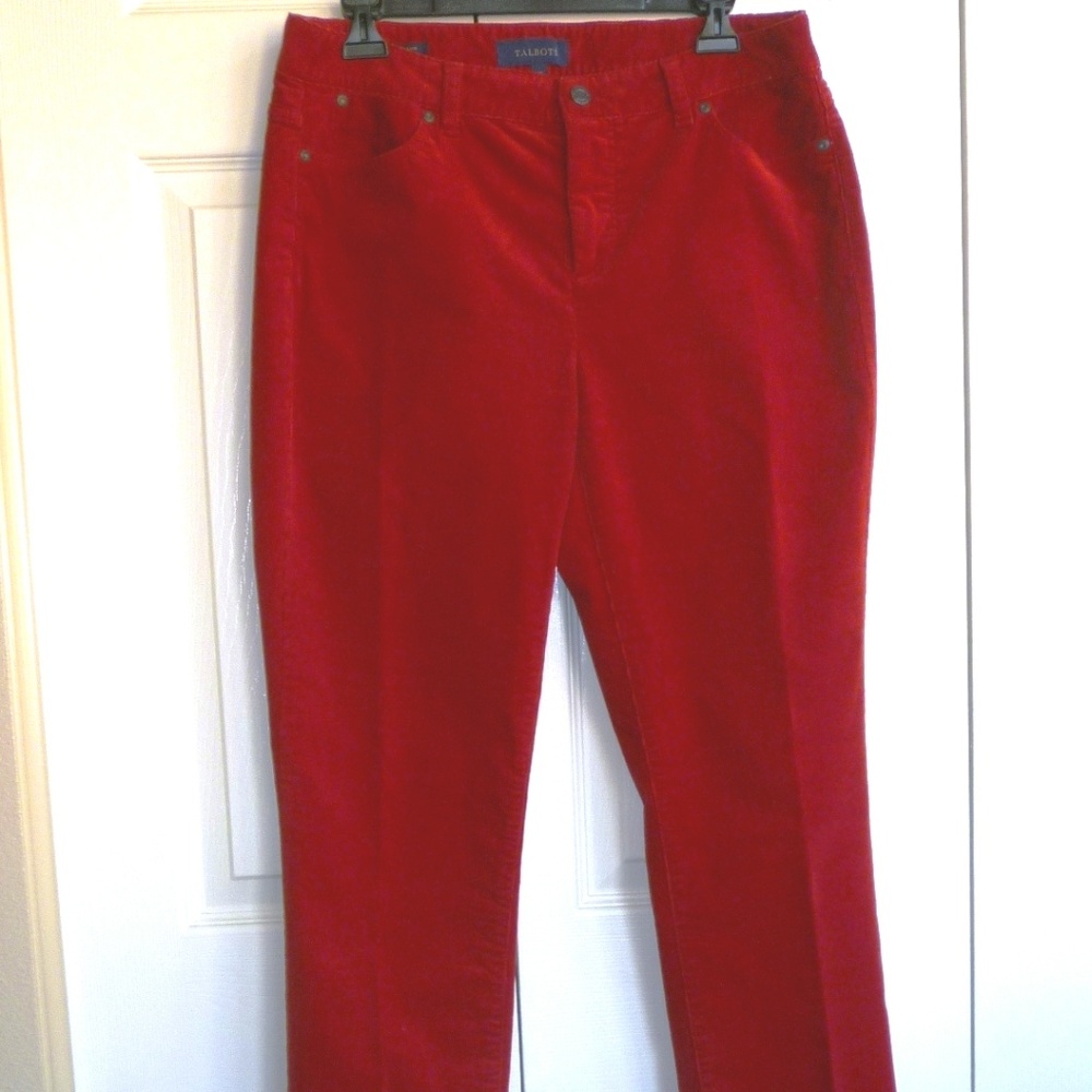 TALBOT'S - Heritage/Mini Corduroy Deep Red Jeans
